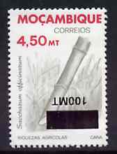 Mozambique 1994 Surcharged 100m on 4m50 Sugar Cane with surcharge inverted unmounted mint, stamps on sugar, stamps on food