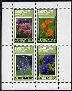 Eynhallow 1982 Flowers #30 perf set of 4 values unmounted mint, stamps on , stamps on  stamps on flowers
