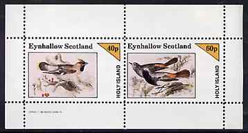 Eynhallow 1982 Birds #42 perf sheetlet containing set of 2 values unmounted mint, stamps on birds, stamps on 