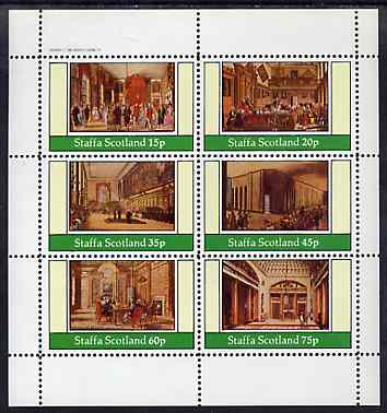 Staffa 1982 Regency England #1 perf sheetlet containing set of 6 values unmounted mint, stamps on social history