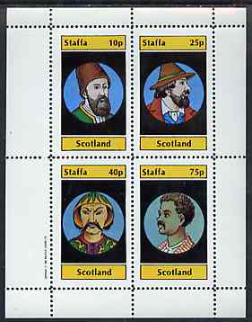 Staffa 1982 People of the World perf set of 4 values unmounted mint, stamps on fashion, stamps on headdresses, stamps on costumes, stamps on cultures, stamps on hats