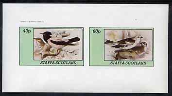 Staffa 1982 Birds #76 imperf set of 2 values unmounted mint, stamps on birds