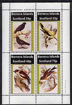 Bernera 1981 Birds #35 perf set of 4 values unmounted mint, stamps on birds