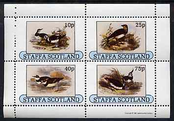 Staffa 1981 Birds #80 perf sheetlet containing set of 4 values unmounted mint, stamps on birds