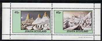Staffa 1981 Mountaineering perf set of 2 values unmounted mint, stamps on mountaineering, stamps on mountains, stamps on climbing
