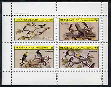 Bernera 1982 Birds #40 perf set of 4 values unmounted mint, stamps on birds