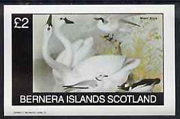 Bernera 1982 Birds #43 imperf deluxe sheet (Â£2 value) unmounted mint, stamps on birds