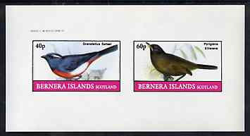 Bernera 1982 Birds #46 imperf set of 2 values unmounted mint, stamps on birds