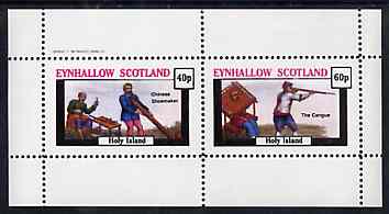 Eynhallow 1982 The Orient perf set of 2 values unmounted mint, stamps on cultures, stamps on shoes