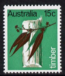 Australia 1969 Primary Industries 15c (Timber) unmounted mint SG 441*, stamps on agriculture, stamps on business, stamps on trees