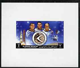 Ajman 1972 Apollo 15 - Astronauts 2r deluxe sheetlet unmounted mint, stamps on space