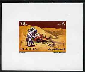 Fujeira 1972 Apollo 15 - Lunar Exploration 70dh deluxe sheetlet unmounted mint, stamps on space