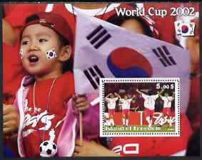Island of Freedom 2002 Football World Cup #05 perf s/sheet unmounted mint, stamps on football, stamps on sport