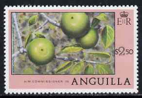 Anguilla 1977-78 Manchineel $2.50 (from def set) unmounted mint, SG 287, stamps on plants, stamps on fruit, stamps on poisons
