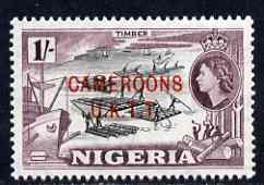 Cameroun 1960-61 Timber 1s (from def set) unmounted mint SG T8, stamps on , stamps on  stamps on timber, stamps on  stamps on ships