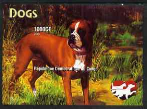 Congo 2005 Dogs imperf m/sheet unmounted mint, stamps on dogs