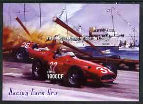 Congo 2005 Racing Cars (Ferrari) imperf m/sheet unmounted mint, stamps on cars, stamps on racing cars, stamps on  f1 , stamps on ferrari, stamps on lighthouses, stamps on ships