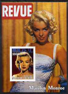 Benin 2003 Marilyn Monroe #3 imperf m/sheet (Cover of Revue) unmounted mint, stamps on movies, stamps on films, stamps on cinema, stamps on women, stamps on marilyn monroe, stamps on 