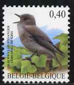 Belgium 2002-09 Birds #5 Spotted Flycatcher 0.40 Euro unmounted mint, SG 3700a, stamps on birds, stamps on 