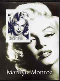 Eritrea 2001 Marilyn Monroe imperf m/sheet #2 unmounted mint, stamps on marilyn monroe, stamps on films, stamps on cinema, stamps on entertainments, stamps on women