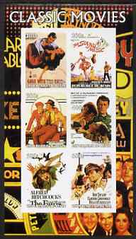 Benin 2003 Classic Movie (Posters) #2 imperf sheetlet containing set of 6 values unmounted mint, stamps on films, stamps on entertainments, stamps on cinema, stamps on 