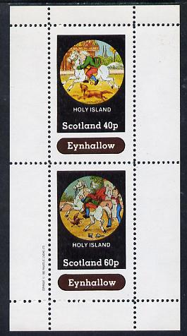 Eynhallow 1982 Fairy Tales (Riding a Horse #1) perf sheetlet containing set of 2 values unmounted mint, stamps on , stamps on  stamps on fairy tales, stamps on  stamps on literature, stamps on  stamps on children, stamps on  stamps on horses