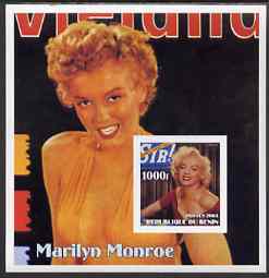 Benin 2003 Marilyn Monroe #5 imperf m/sheet (Cover of Sir) unmounted mint, stamps on movies, stamps on films, stamps on cinema, stamps on women, stamps on marilyn monroe, stamps on 