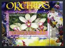 Tatarstan Republic 2006 Orchids perf m/sheet #3 unmounted mint, stamps on flowers, stamps on orchids
