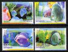 Belarus 2006 Fish perf set of 4 unmounted mint, stamps on , stamps on  stamps on fish.marine life