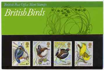 Great Britain 1980 Centenary of Wild Birds Protection Act set of 4 in official presentation pack, stamps on birds