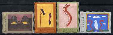 Australia 1993 Int Year of Indigenous People - Aboriginal Art perf set of 4 unmounted mint, SG 1417-20, stamps on arts, stamps on cultures