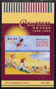 Australia 1996 Childrens Book Council Awards $4.50 self-adhesive booklet complete and pristine SG SB109, stamps on children.self adhesive, stamps on cats, stamps on lions