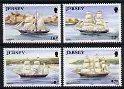 Jersey 1992 Ship Building perf set of 4 unmounted mint SG 579-82, stamps on ships, stamps on 