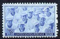 United States 1948 US Navy 3c unmounted mint, SG 932, stamps on uniforms, stamps on ships