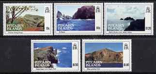 Pitcairn Islands 1993 Island Views perf set of 5 unmounted mint SG 431-35, stamps on tourism, stamps on caves