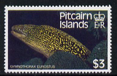 Pitcairn Islands 1988 Fish $3 with wmk s/ways inverted SG 313Ei (blocks & gutter pairs available pro rata) unmounted mint, stamps on , stamps on  stamps on fish     marine-life
