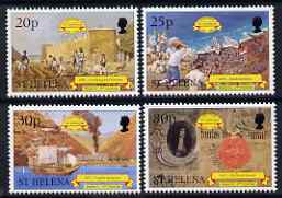 St Helena 1998 500th Anniversary of Discovery #2 perf set of 4 unmounted mint SG 762-65, stamps on ships, stamps on settlers, stamps on battles
