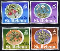 St Helena 1981 Endemic Plants perf set of 4 unmounted mint SG 369-72, stamps on flowers