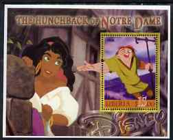 Liberia 2006 Walt Disney - The Hunchback of Notre Dame perf m/sheet fine cto used, stamps on disney, stamps on films, stamps on children, stamps on movies, stamps on 
