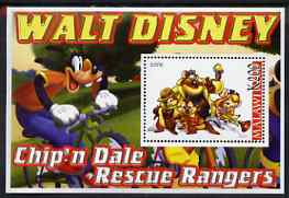 Malawi 2006 Walt Disney - Chipn Dale perf m/sheet unmounted mint, stamps on disney, stamps on films, stamps on cinema, stamps on movies, stamps on cartoons, stamps on bicycles, stamps on archery
