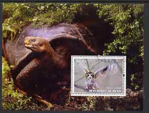 Benin 2004 Owls & Tortoises perf s/sheet #4 fine cto used, stamps on birds, stamps on birds of prey, stamps on owls, stamps on tortoises, stamps on animals, stamps on reptiles