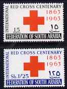South Arabian Federation 1965 Red Cross perf set of 2  unmounted mint, SG 154-7, stamps on red cross, stamps on medical