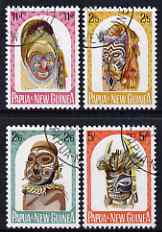 Papua New Guinea 1964 Native Artefacts (Masks) set of 4 fine cds used, SG 51-54, stamps on artefacts, stamps on masks