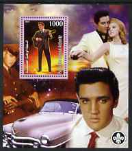 Palestine (PNA) 2007 Elvis Presley perf m/sheet with Scout Logo, unmounted mint. Note this item is privately produced and is offered purely on its thematic appeal, stamps on scouts, stamps on elvis, stamps on personlities, stamps on music