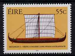 Ireland 2007 Viking Heritage 55c unmounted mint, stamps on vikings, stamps on ships