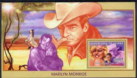 Guinea - Conakry 2006 Marilyn Monroe perf s/sheet #4 containing 1 value (Misfits) unmounted mint Yv 358, stamps on personalities, stamps on movies, stamps on films, stamps on music, stamps on marilyn, stamps on marilyn monroe, stamps on kennedy