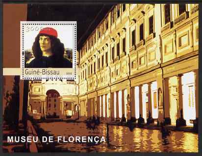 Guinea - Bissau 2003 The Florence Museum perf s/sheet containing 1 value (Botticelli) unmounted mint Mi BL407, stamps on arts, stamps on museums, stamps on botticelli