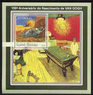 Guinea - Bissau 2003 150th Birth Anniversary of Vincent Van Goth perf s/sheet containing 1 value unmounted mint Mi BL390, stamps on personalities, stamps on arts, stamps on van gogh, stamps on 