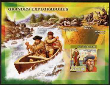 Guinea - Bissau 2007 Explorers #2 imperf s/sheet containing 1 value (Vasco Da Gama) unmounted mint, Yv 341, stamps on personalities, stamps on explorers, stamps on gama