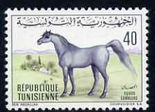 Tunisia 1968 Horse 40m unmounted mint, SG 684, stamps on animals, stamps on horses